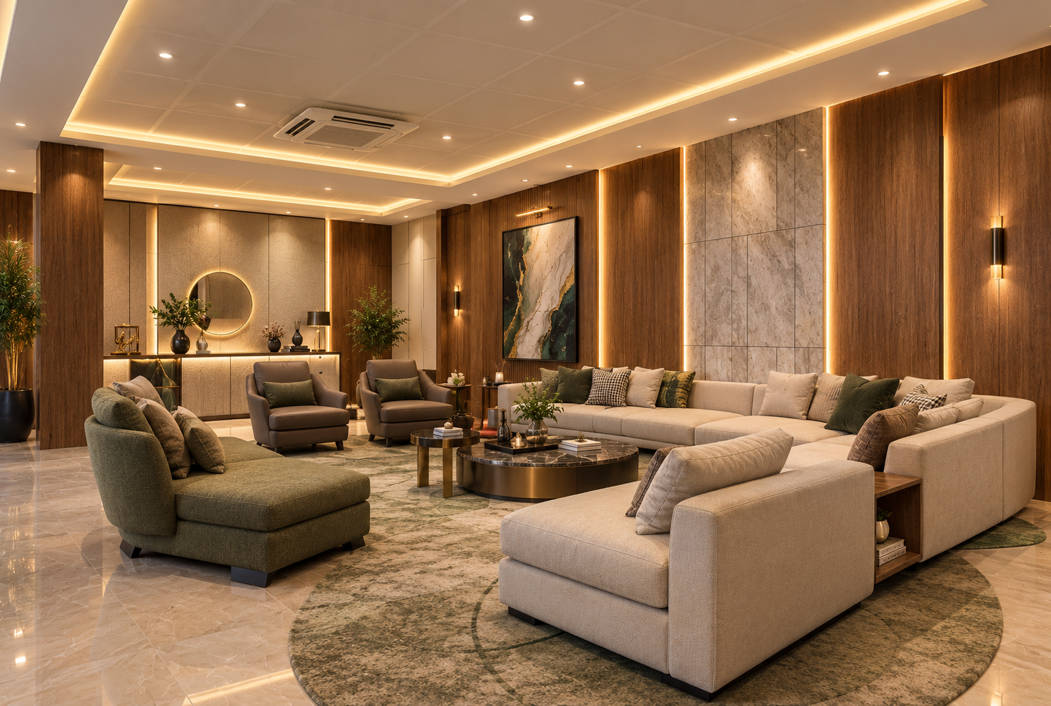 Duplex living room