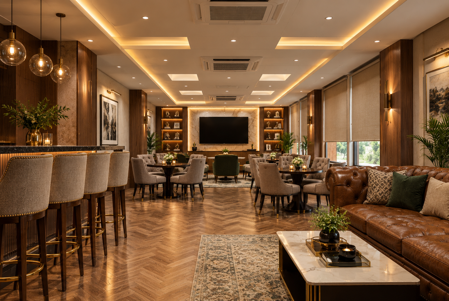 Contemporary villa interior
